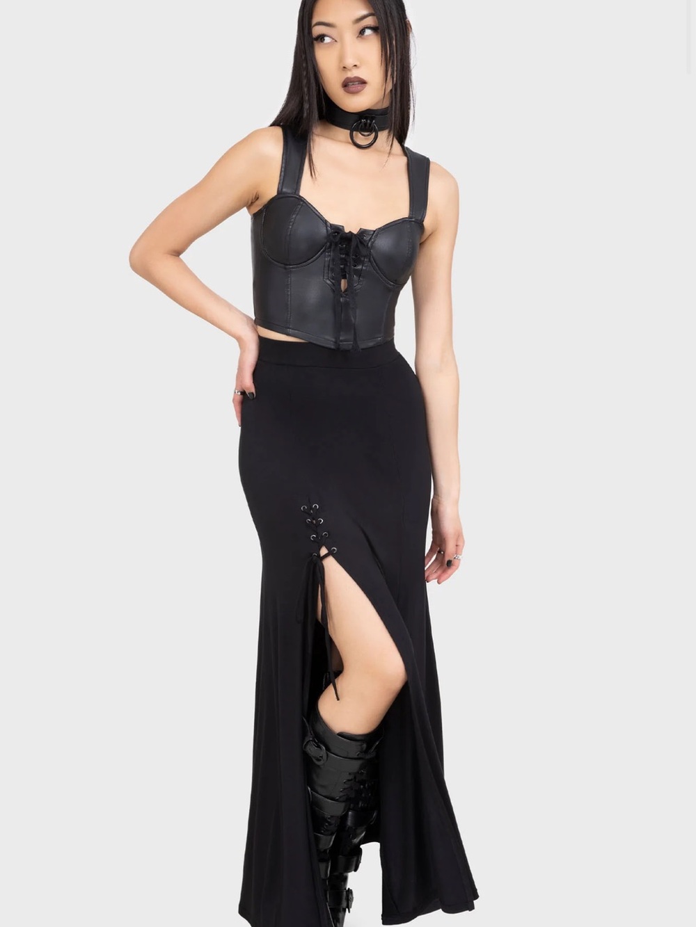 Killstar Kihilist Moonless Corset Top - Picture 3 of 4